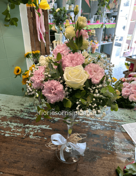 Composizione con coppa martini