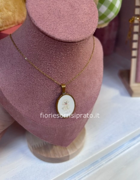COLLANA BARBONCINO BIANCO