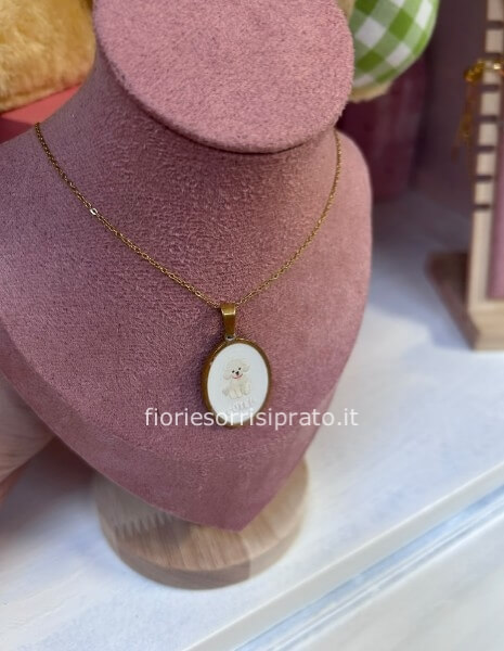 COLLANA BARBONCINO BIANCO
