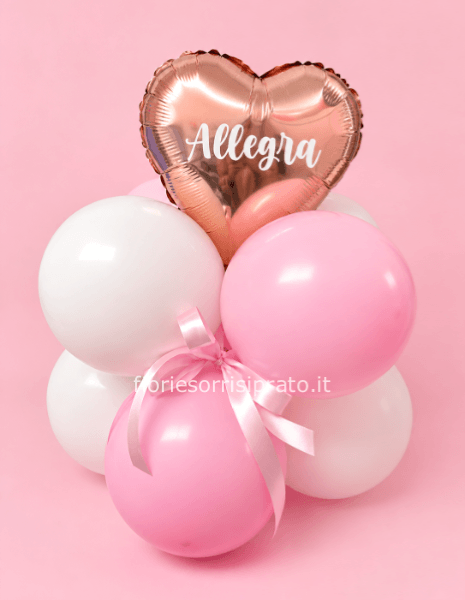 BASE PALLONCINI CON CUORE PERSONALIZZATO
